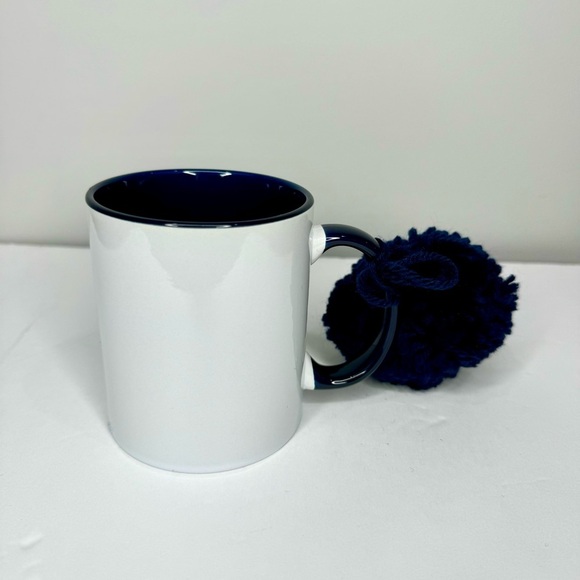 Thirty-One Hello Happy Sip Coffee Mug with pom pom - Picture 3 of 5
